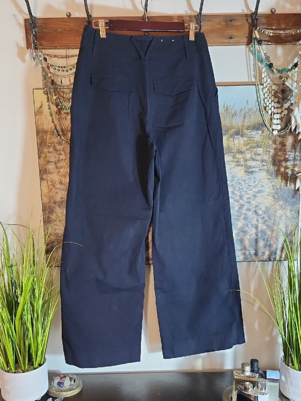 Who What Wear Black Wide-Leg Denim Pants